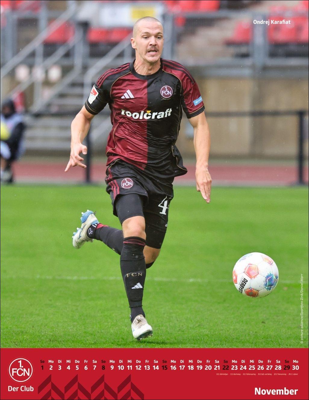 Beispielinhalt (Bild) 1. FC Nürnberg Posterkalender 2026