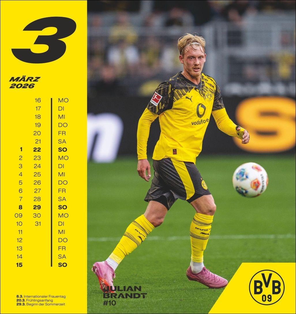 Beispielinhalt (Bild) BVB Postkartenkalender 2026
