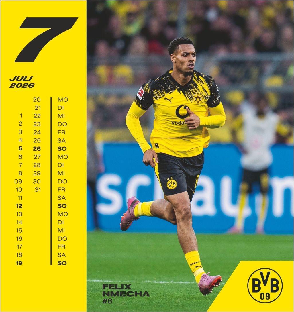 Beispielinhalt (Bild) BVB Postkartenkalender 2026