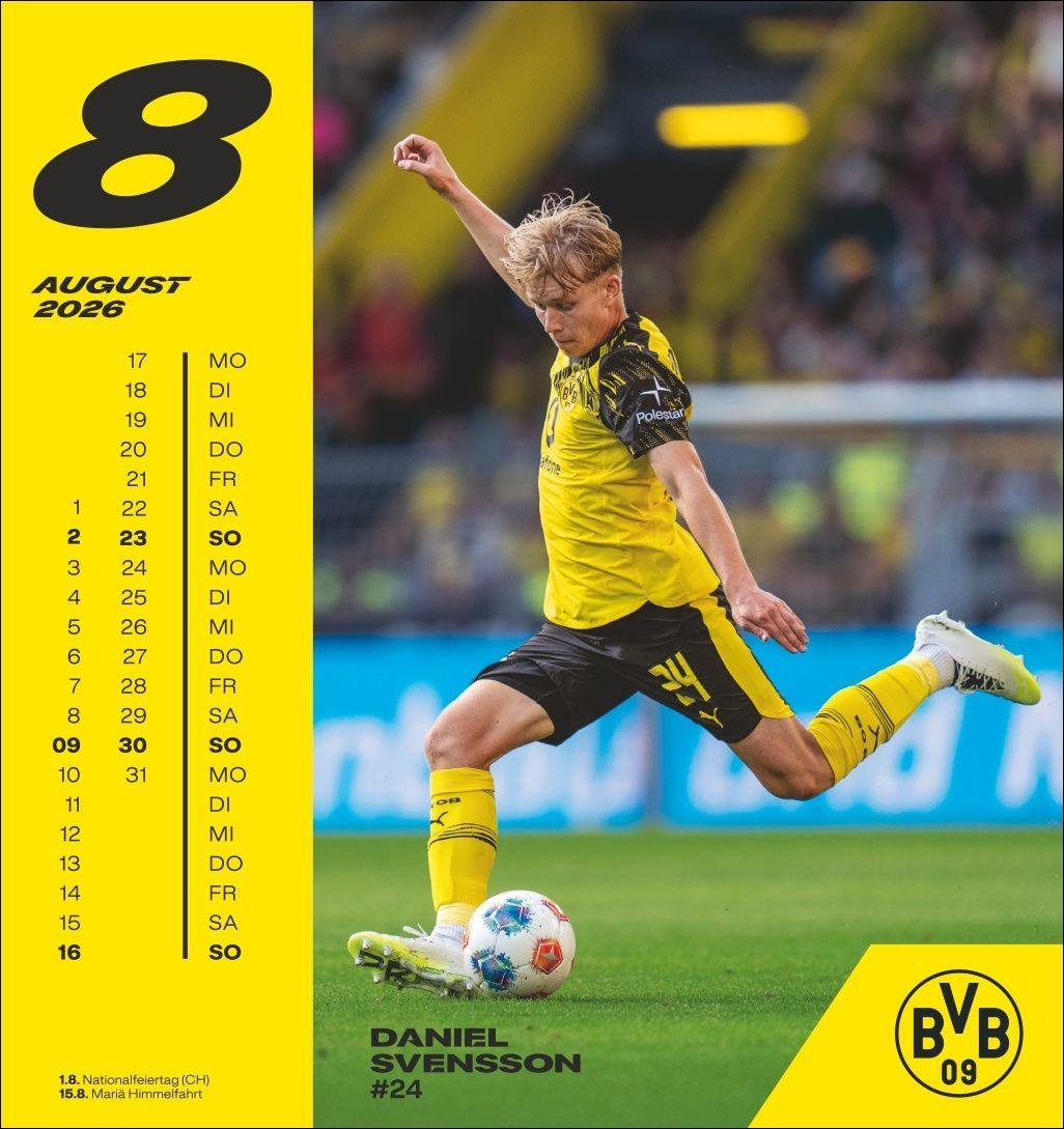 Beispielinhalt (Bild) BVB Postkartenkalender 2026