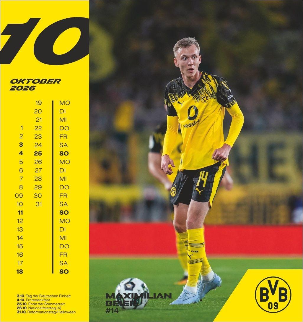 Beispielinhalt (Bild) BVB Postkartenkalender 2026