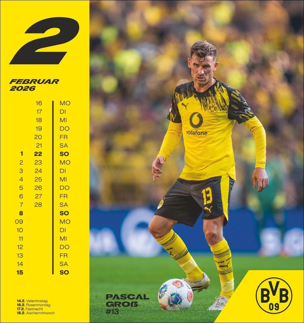 Beispielinhalt (Bild) BVB Postkartenkalender 2026