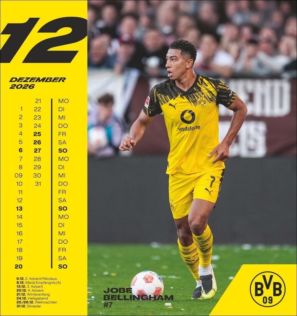 Beispielinhalt (Bild) BVB Postkartenkalender 2026