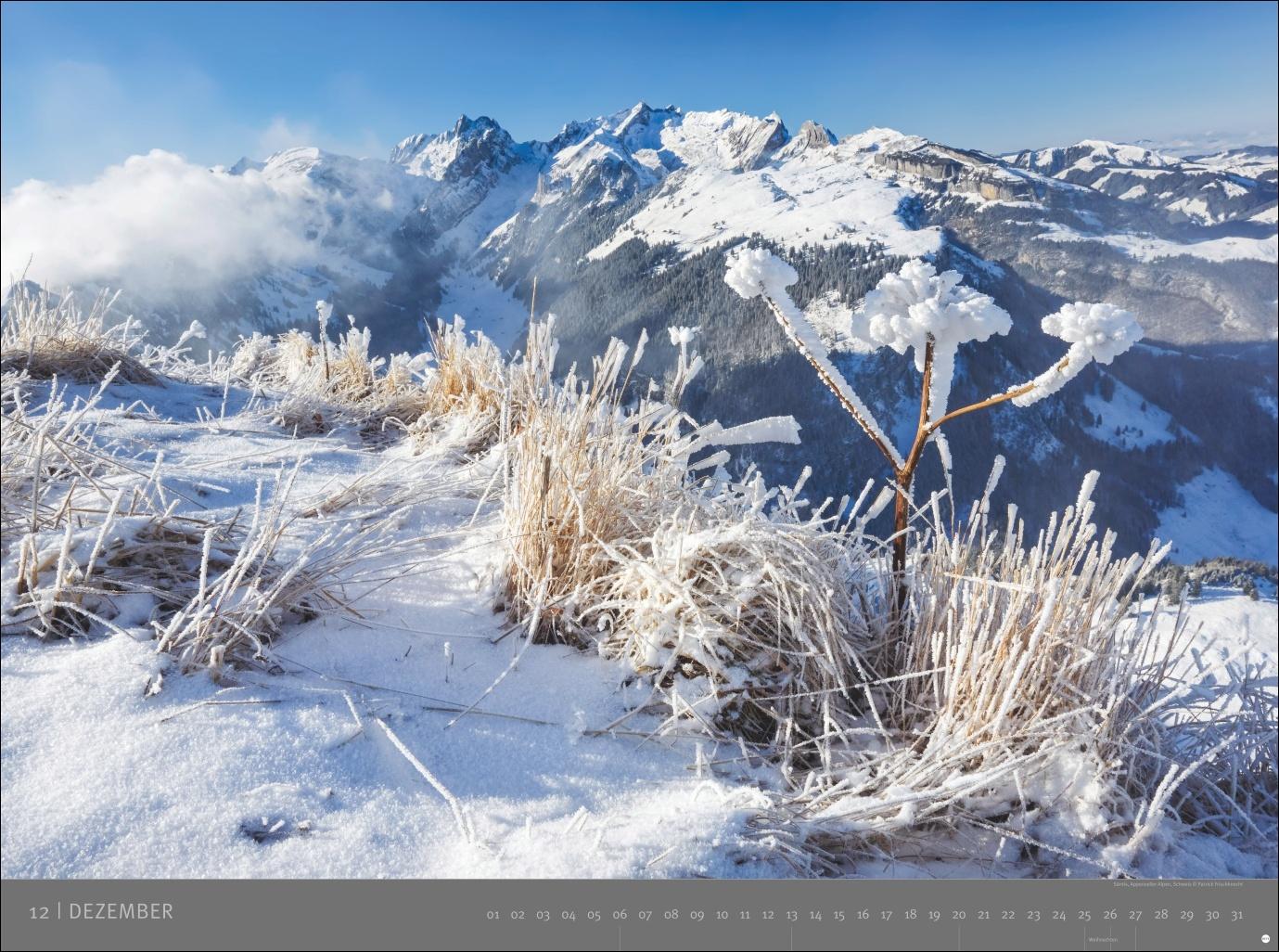 Beispielinhalt (Bild) Alpen - Edition Alexander von Humboldt Kalender 2026