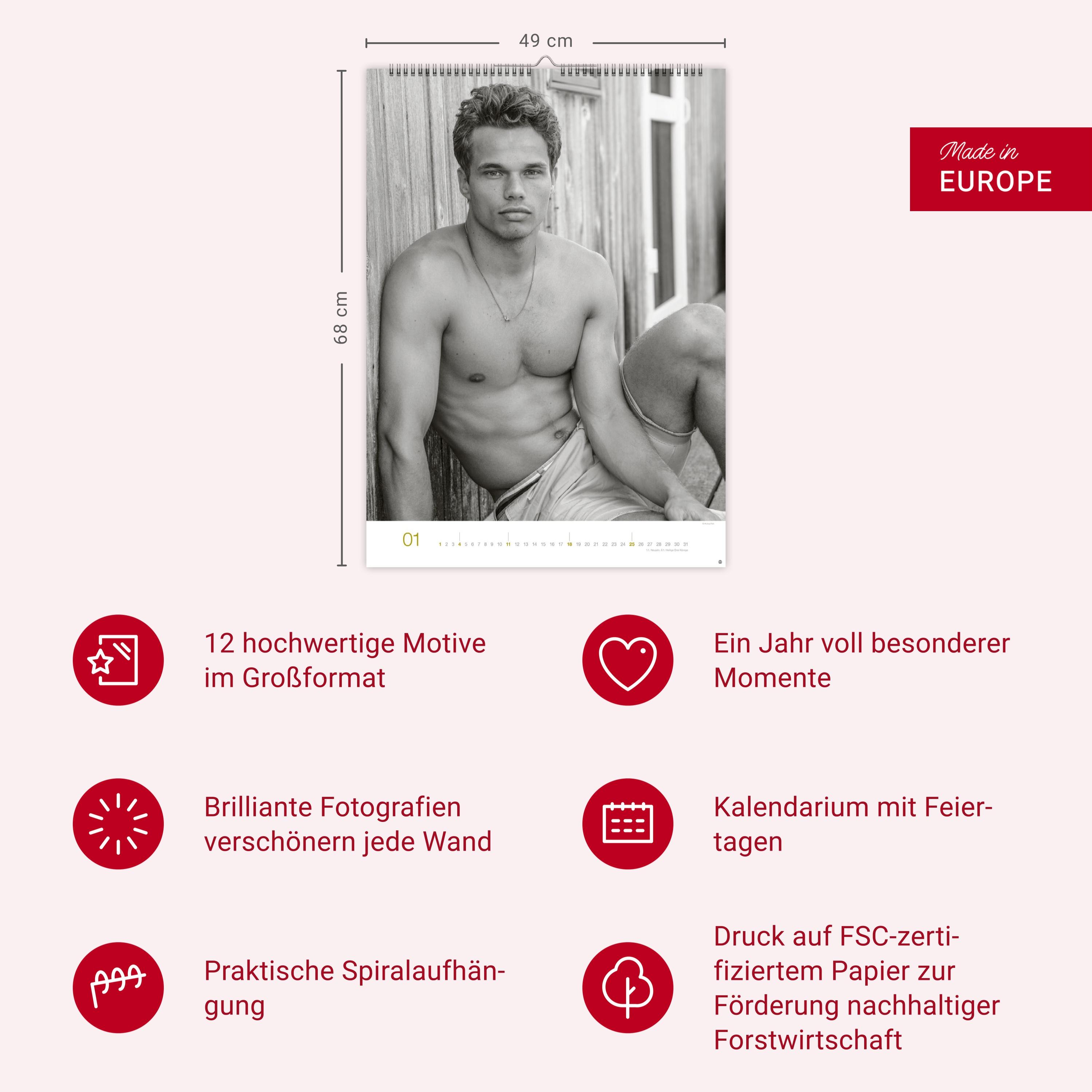 Beispielinhalt (Bild) Männer Edition Kalender 2026