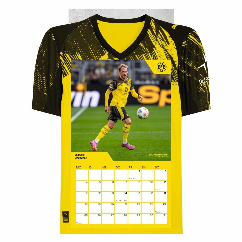Beispielinhalt (Bild) BVB Trikotkalender 2026