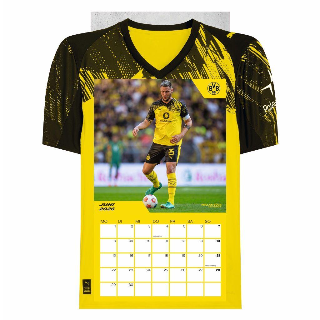 Beispielinhalt (Bild) BVB Trikotkalender 2026