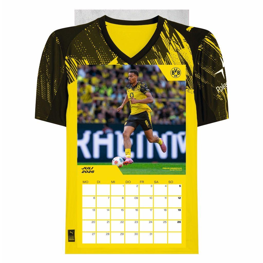 Beispielinhalt (Bild) BVB Trikotkalender 2026