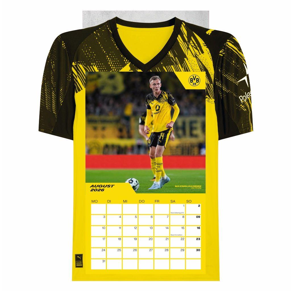 Beispielinhalt (Bild) BVB Trikotkalender 2026