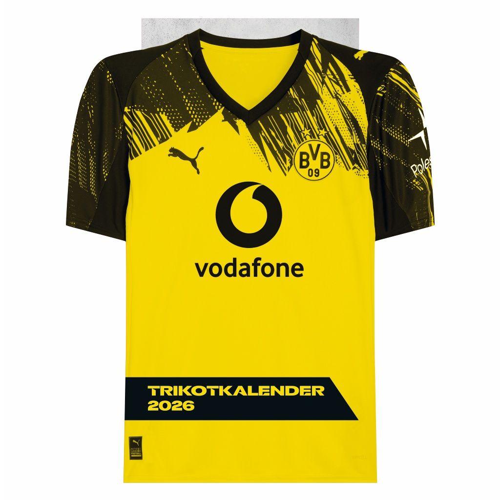 Vorderes Coverbild BVB Trikotkalender 2026