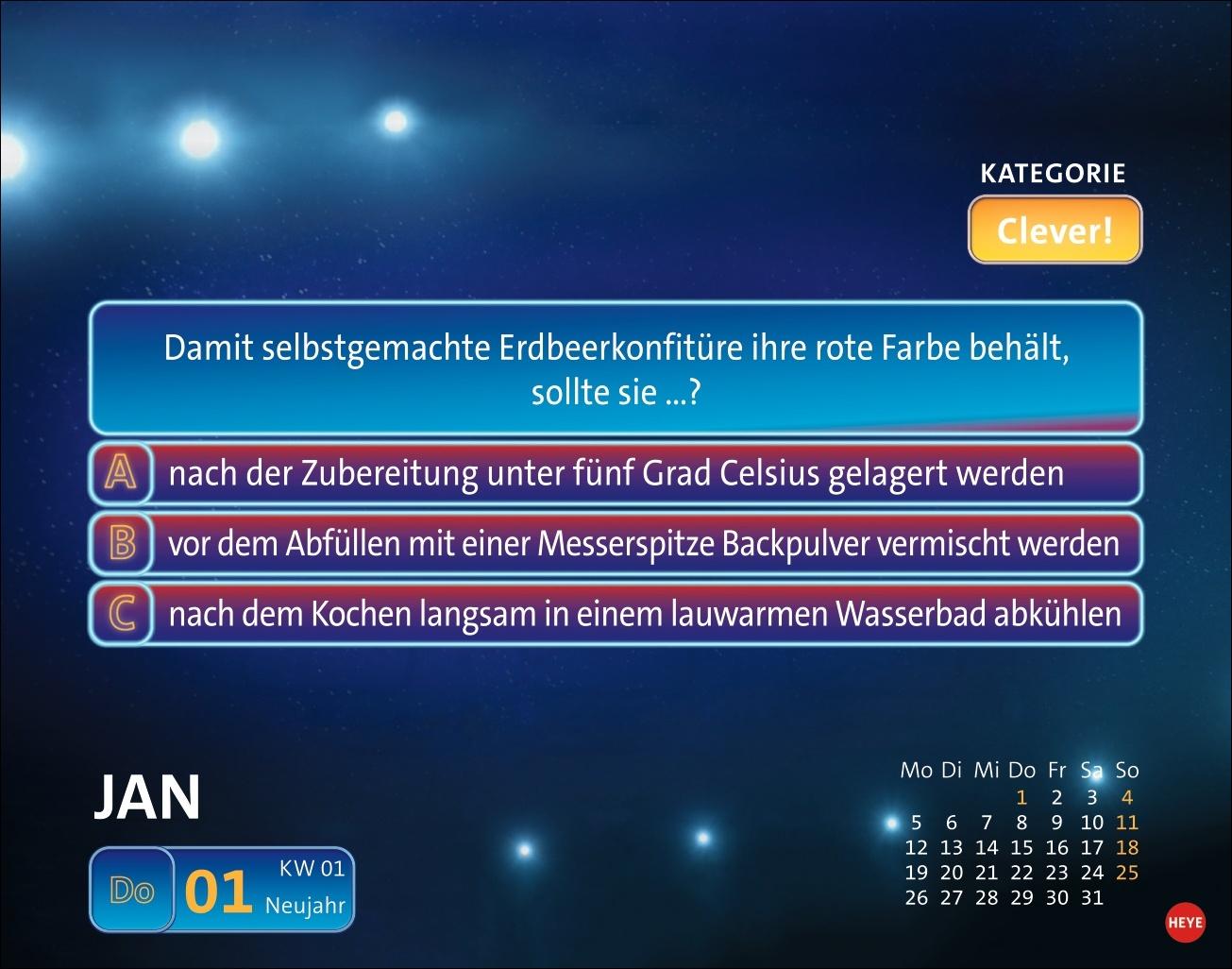 Beispielinhalt (Bild) Wer weiß denn sowas? Tagesabreißkalender 2026
