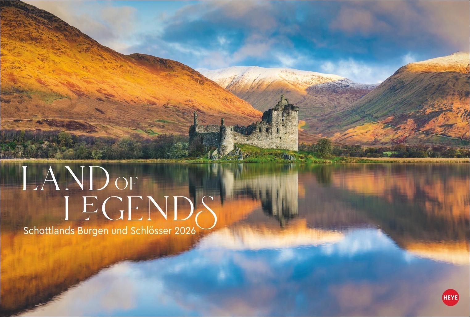 Vorderes Coverbild Land of Legends Kalender 2026 - Schottlands Burgen und Schlösser