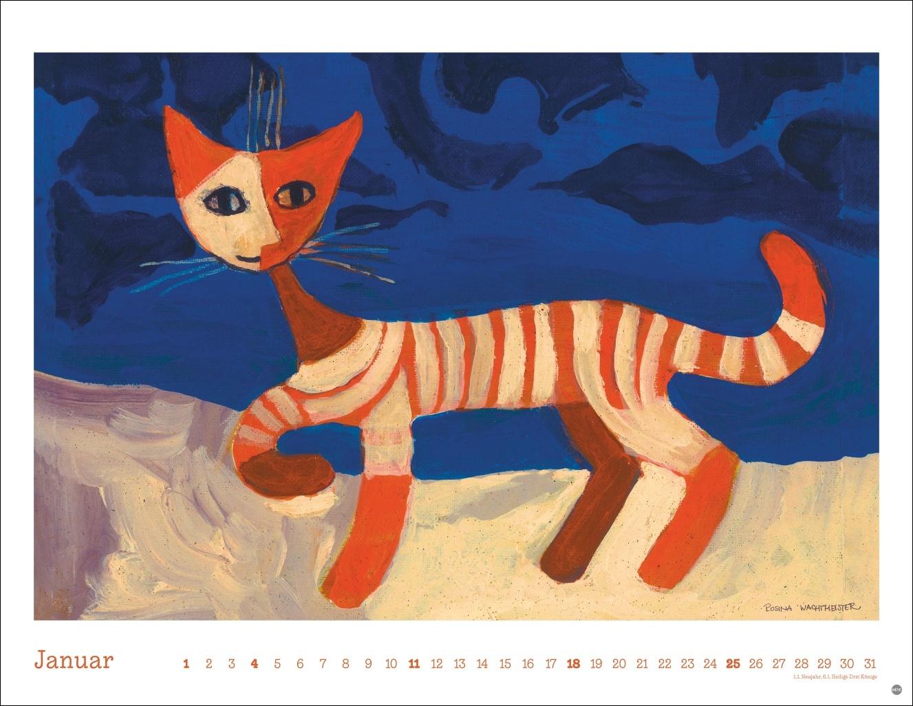 Beispielinhalt (Bild) Rosina Wachtmeister Posterkalender 2026