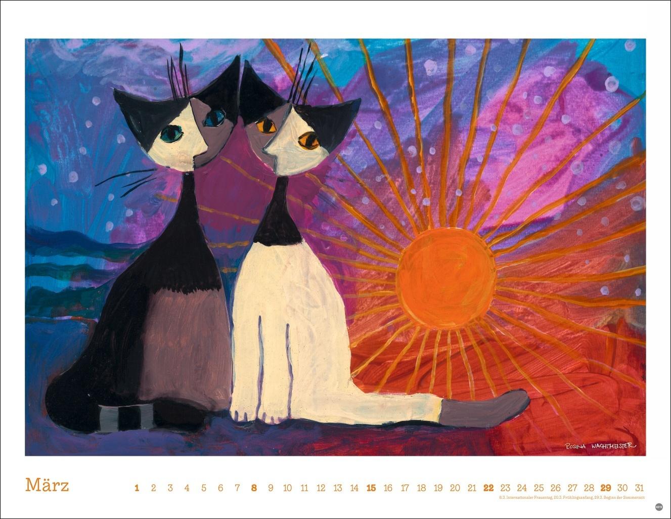 Beispielinhalt (Bild) Rosina Wachtmeister Posterkalender 2026
