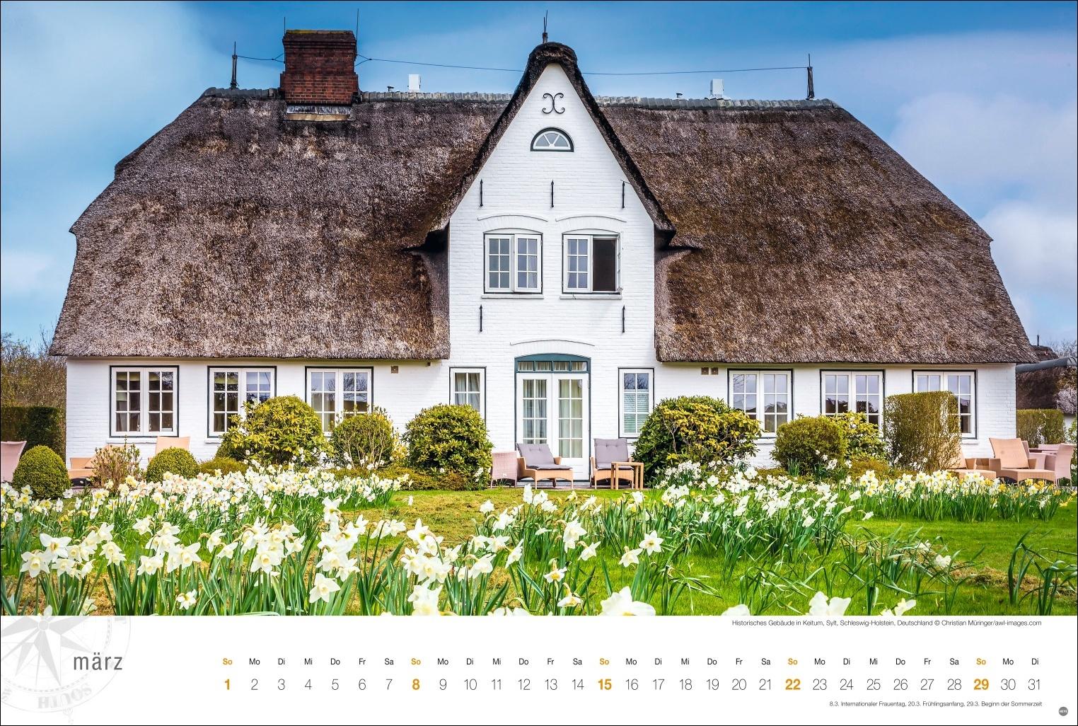 Beispielinhalt (Bild) Nordsee Globetrotter Kalender 2026 - Von frischem Wind und weiten Stränden
