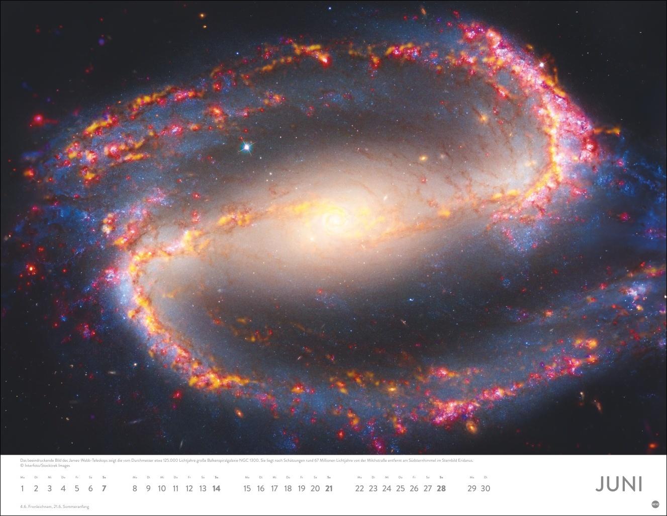 Beispielinhalt (Bild) Das Universum Posterkalender 2026