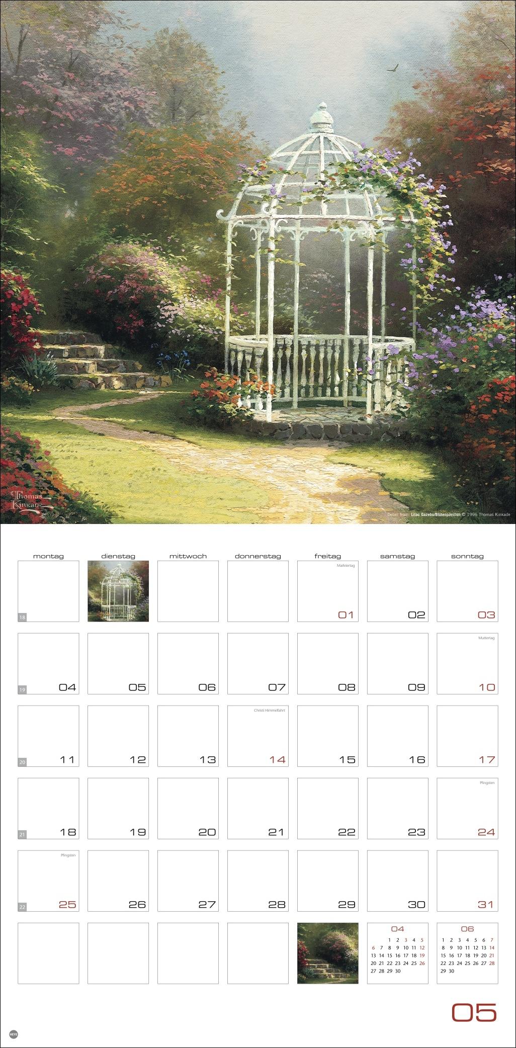 Beispielinhalt (Bild) Thomas Kinkade: Land of Light Broschurkalender 2026