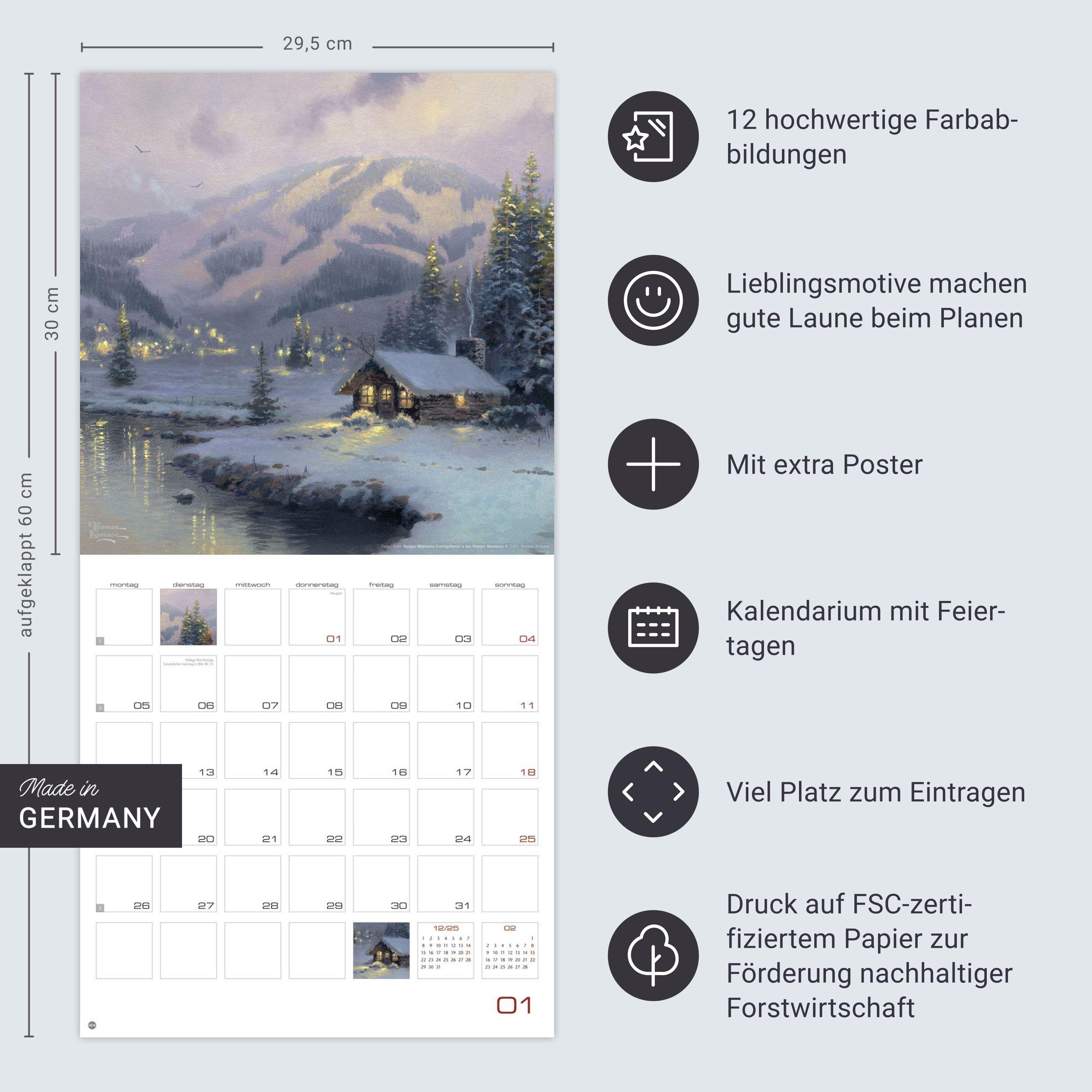 Beispielinhalt (Bild) Thomas Kinkade: Land of Light Broschurkalender 2026