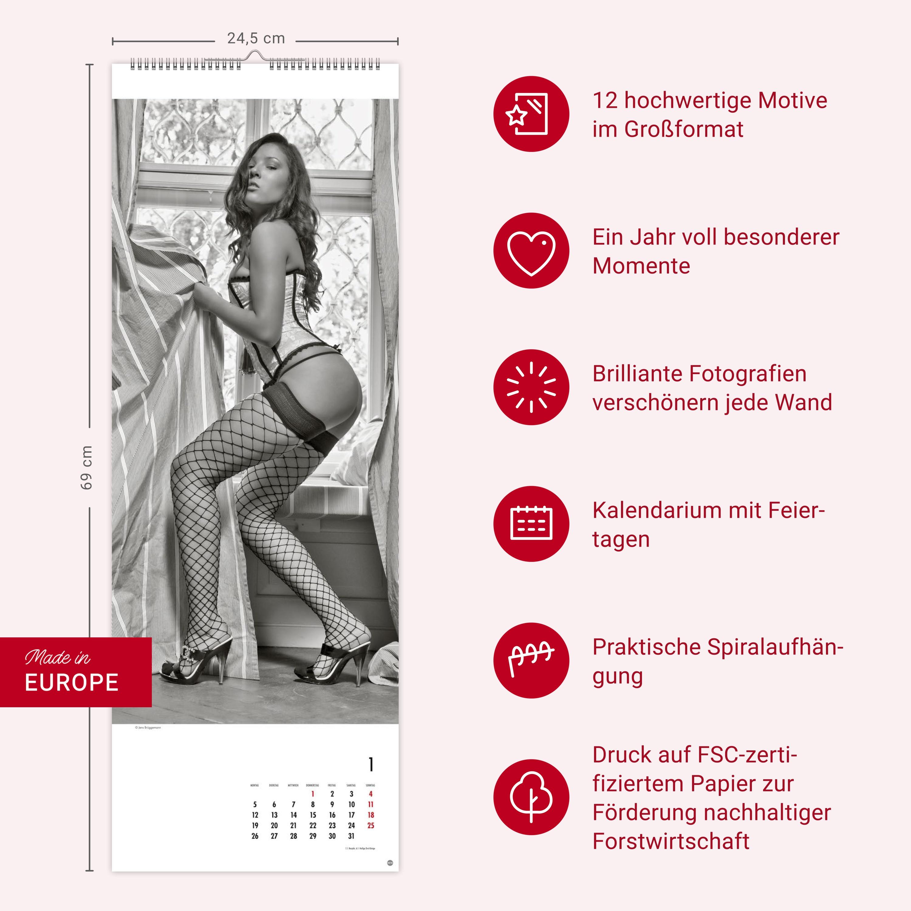 Beispielinhalt (Bild) Women Vertical Kalender 2026