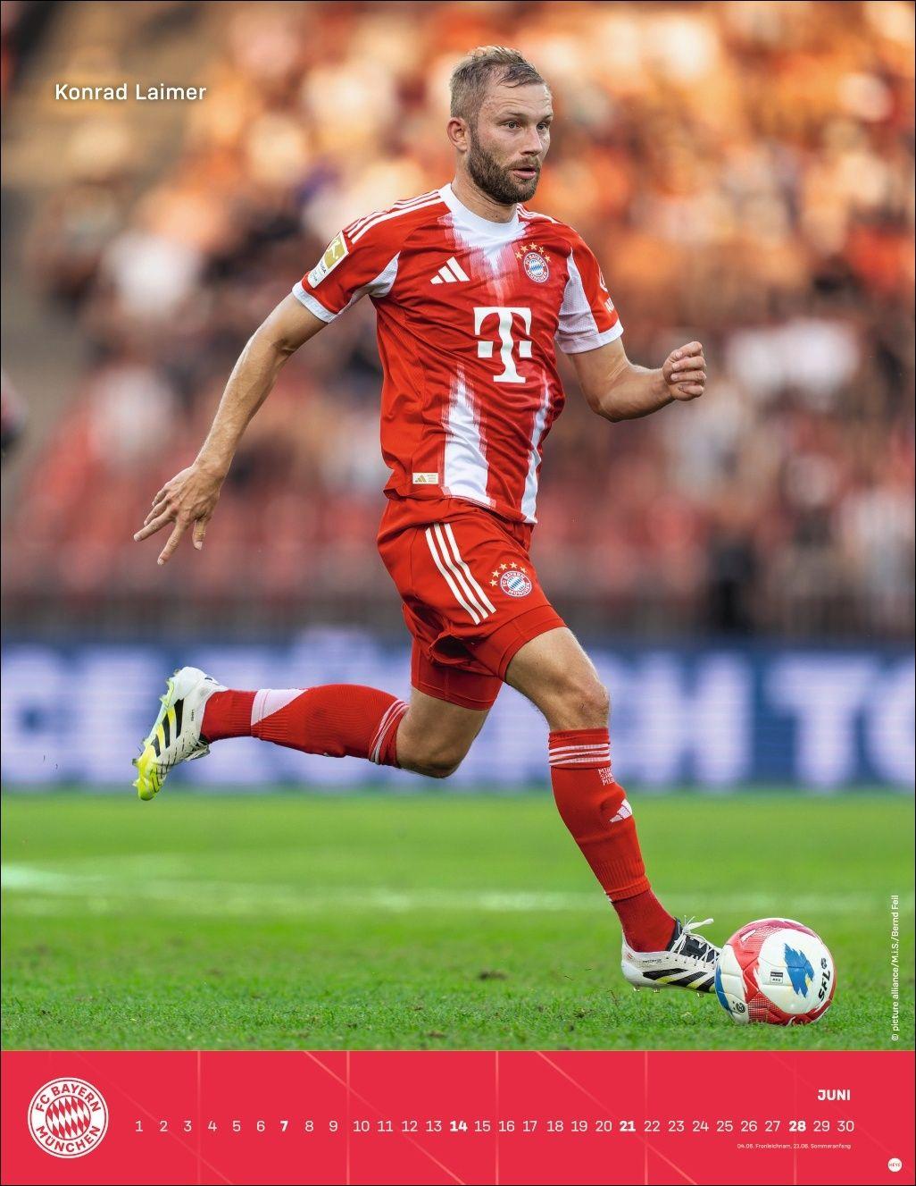 Beispielinhalt (Bild) FC Bayern München Posterkalender 2026