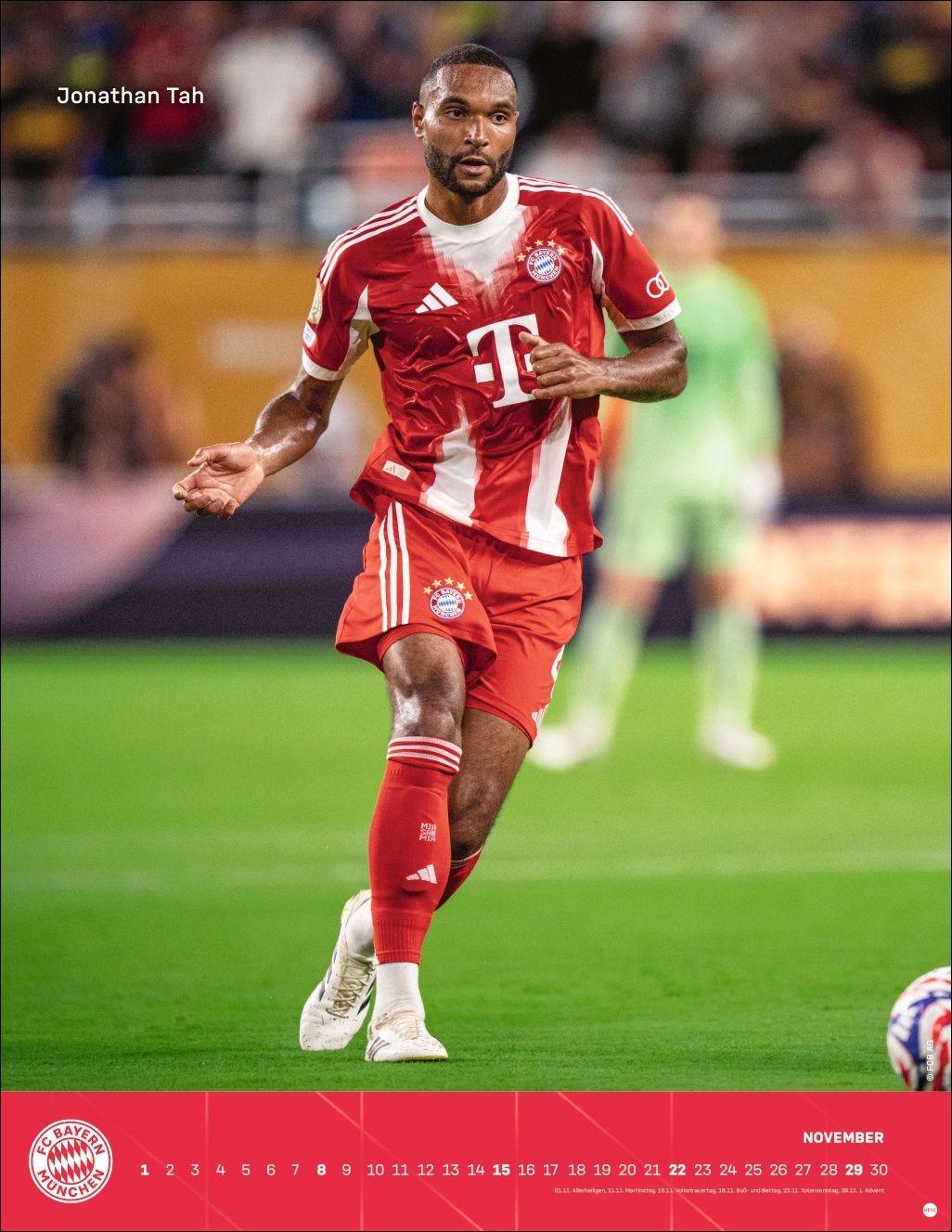 Beispielinhalt (Bild) FC Bayern München Posterkalender 2026
