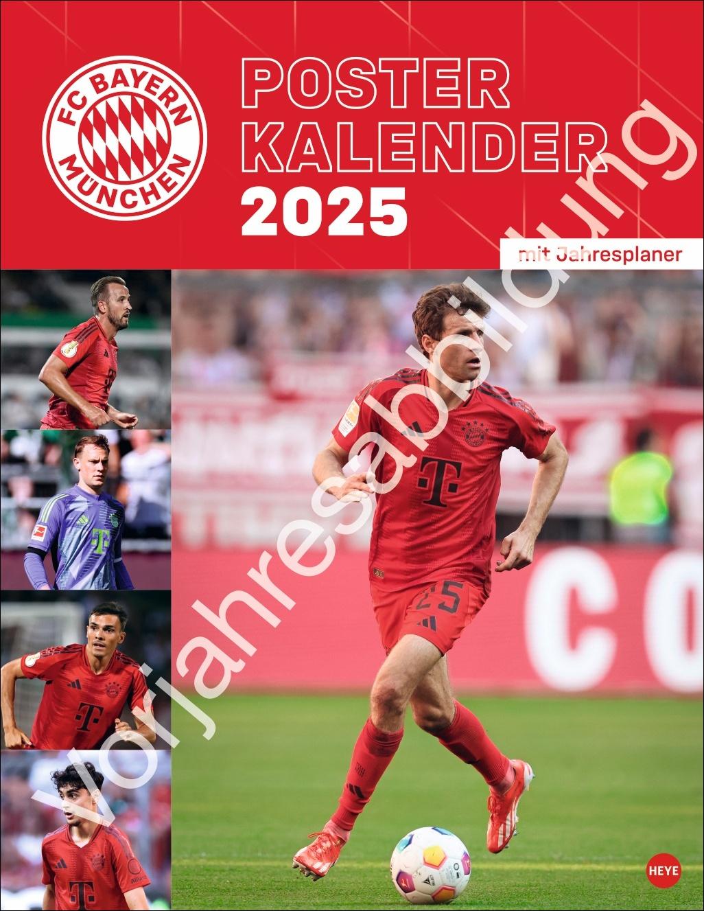 Vorderes Coverbild FC Bayern München Posterkalender 2026