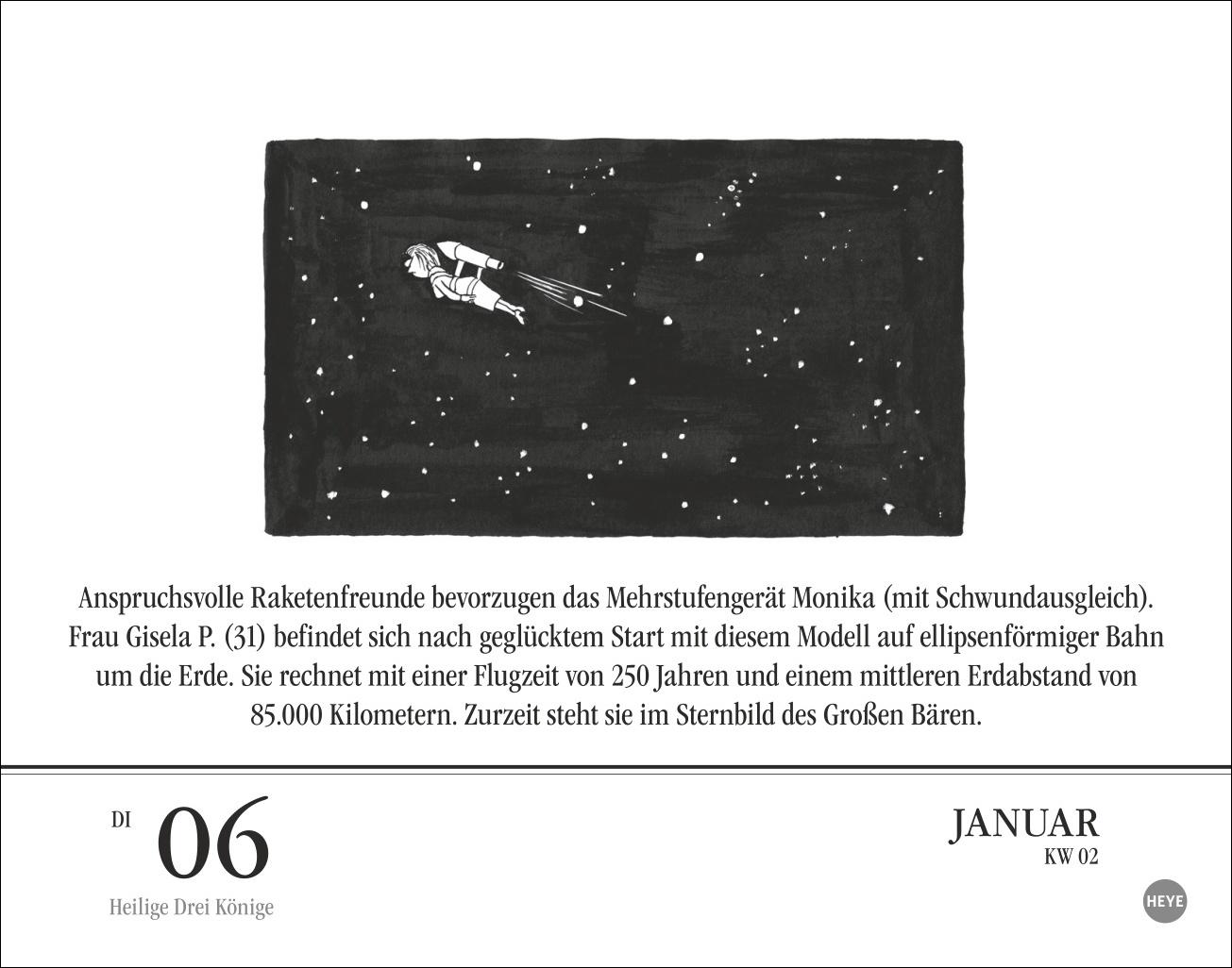 Beispielinhalt (Bild) Loriot Tagesabreißkalender 2026