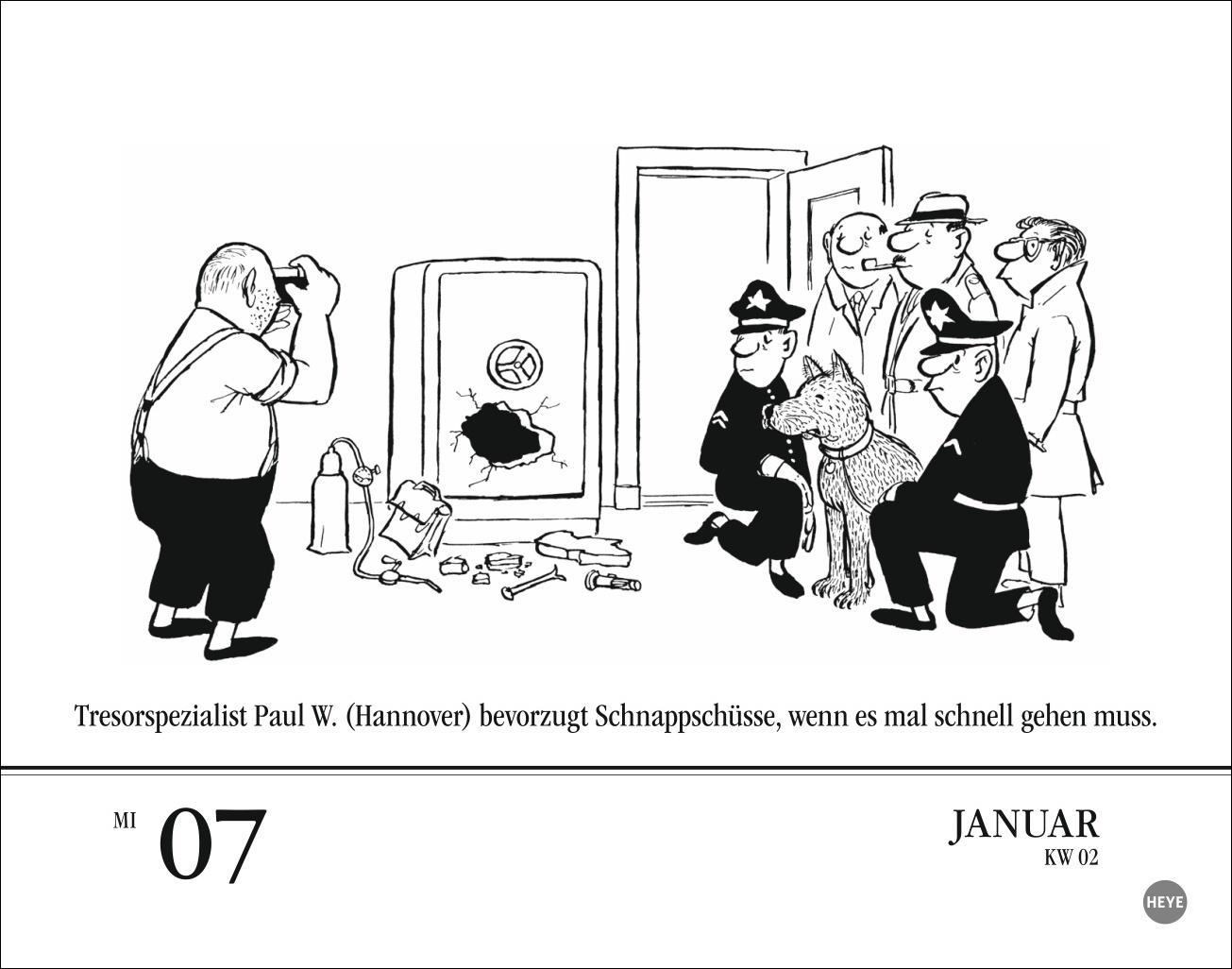 Beispielinhalt (Bild) Loriot Tagesabreißkalender 2026