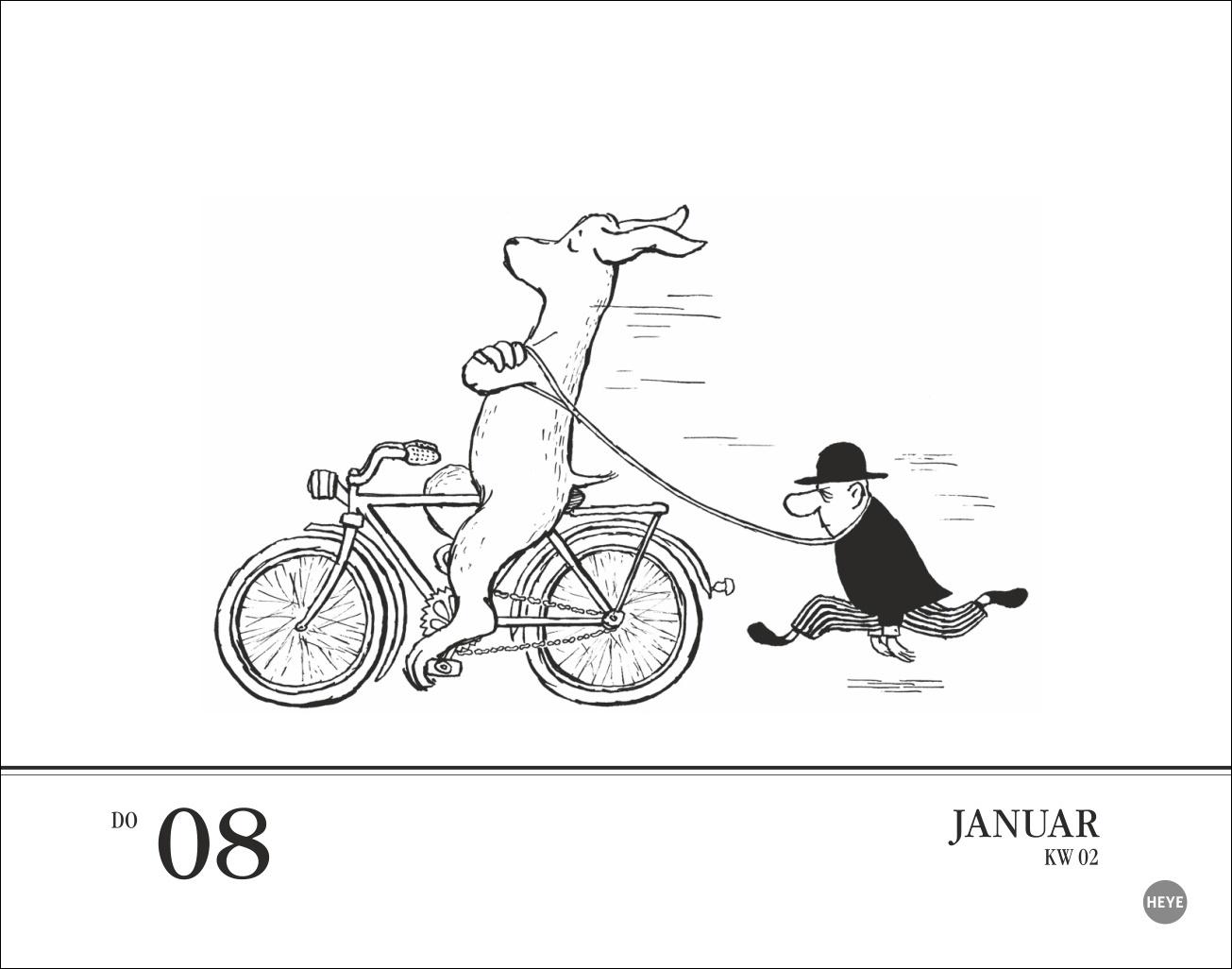 Beispielinhalt (Bild) Loriot Tagesabreißkalender 2026