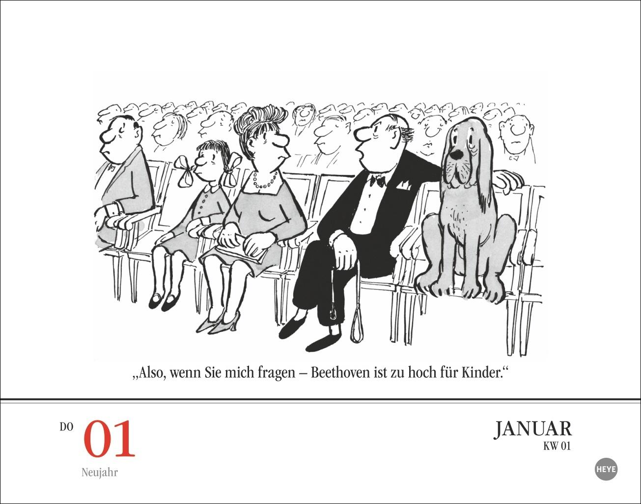 Beispielinhalt (Bild) Loriot Tagesabreißkalender 2026