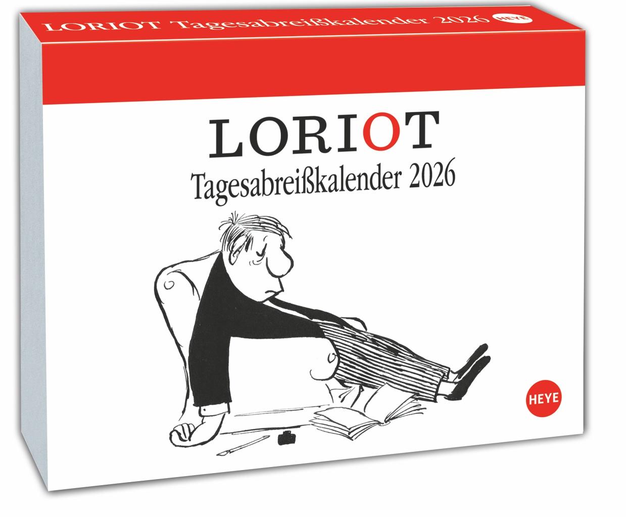 Vorderes Coverbild Loriot Tagesabreißkalender 2026