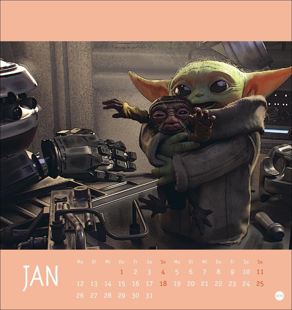 Beispielinhalt (Bild) The Mandalorian Postkartenkalender 2026