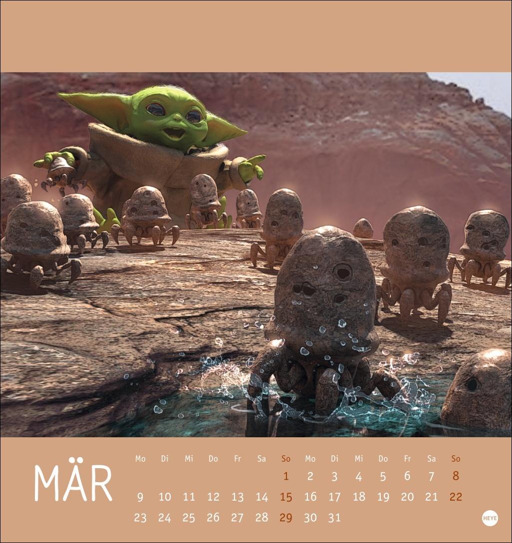 Beispielinhalt (Bild) The Mandalorian Postkartenkalender 2026