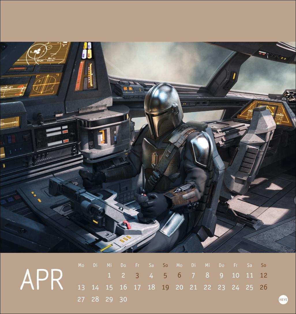 Beispielinhalt (Bild) The Mandalorian Postkartenkalender 2026