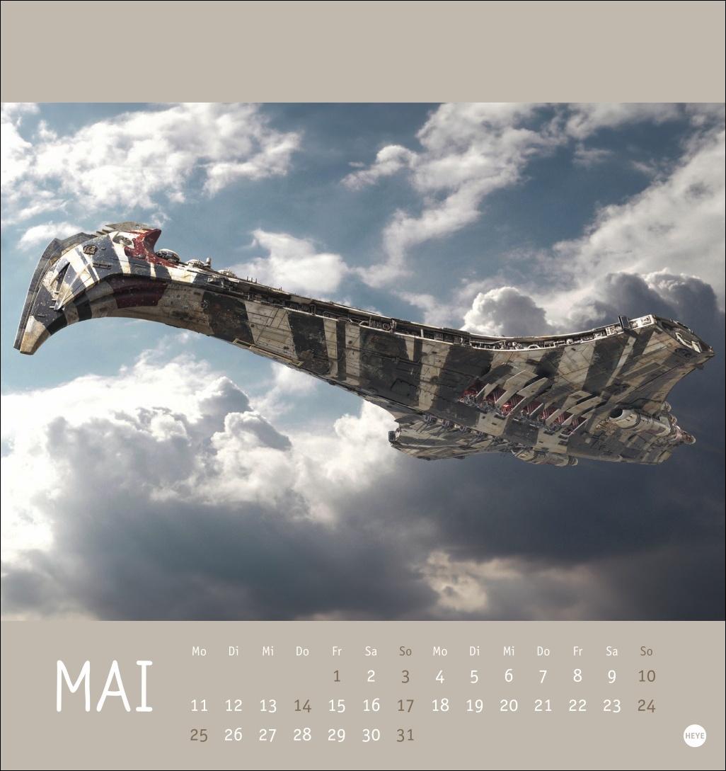 Beispielinhalt (Bild) The Mandalorian Postkartenkalender 2026