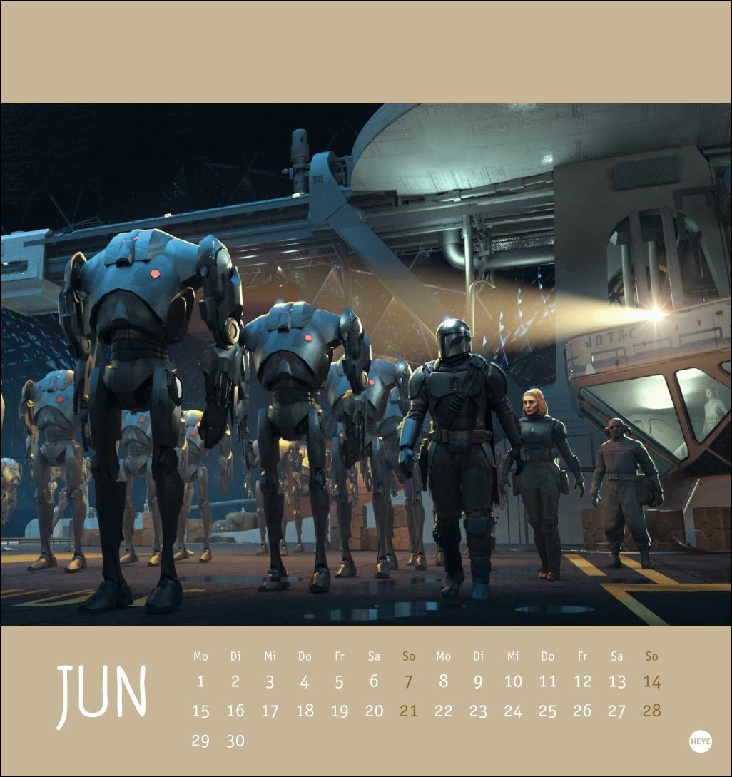 Beispielinhalt (Bild) The Mandalorian Postkartenkalender 2026