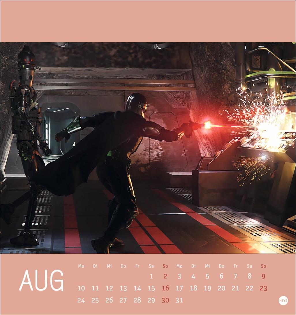 Beispielinhalt (Bild) The Mandalorian Postkartenkalender 2026