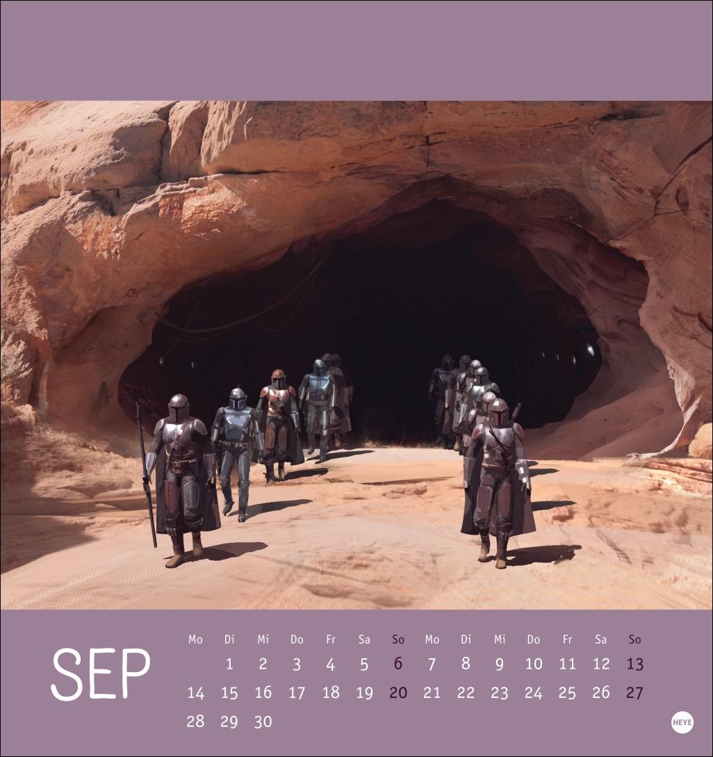 Beispielinhalt (Bild) The Mandalorian Postkartenkalender 2026