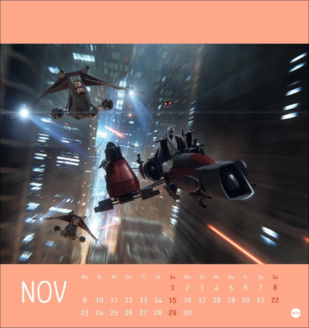 Beispielinhalt (Bild) The Mandalorian Postkartenkalender 2026