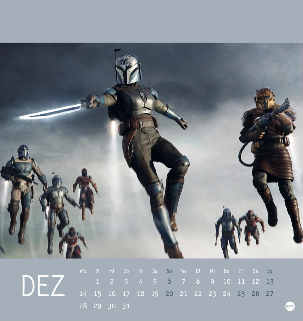 Beispielinhalt (Bild) The Mandalorian Postkartenkalender 2026