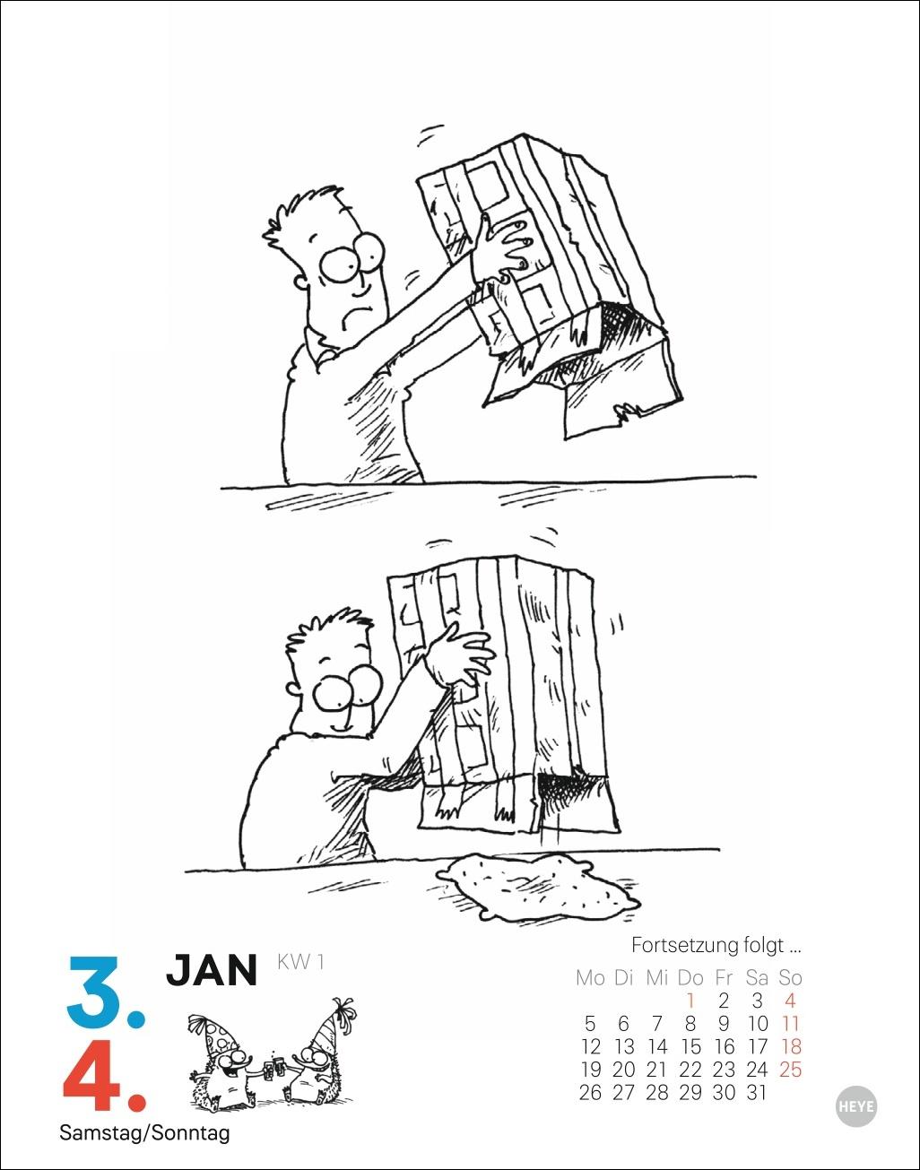 Beispielinhalt (Bild) Simons Katze Tagesabreißkalender 2026