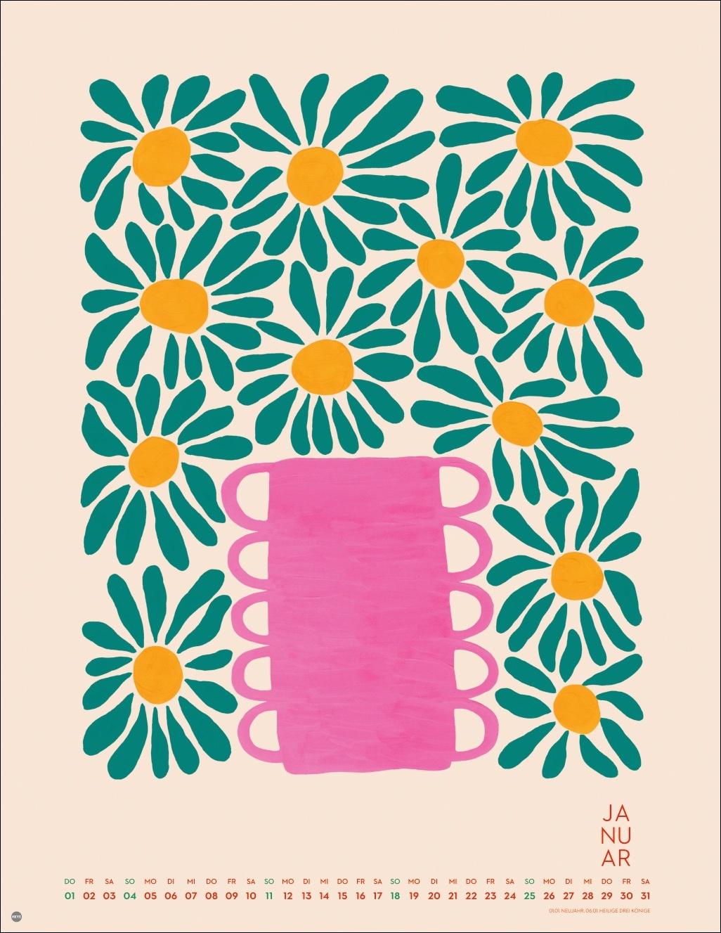 Beispielinhalt (Bild) Liv Lee: Floral Prints 2026