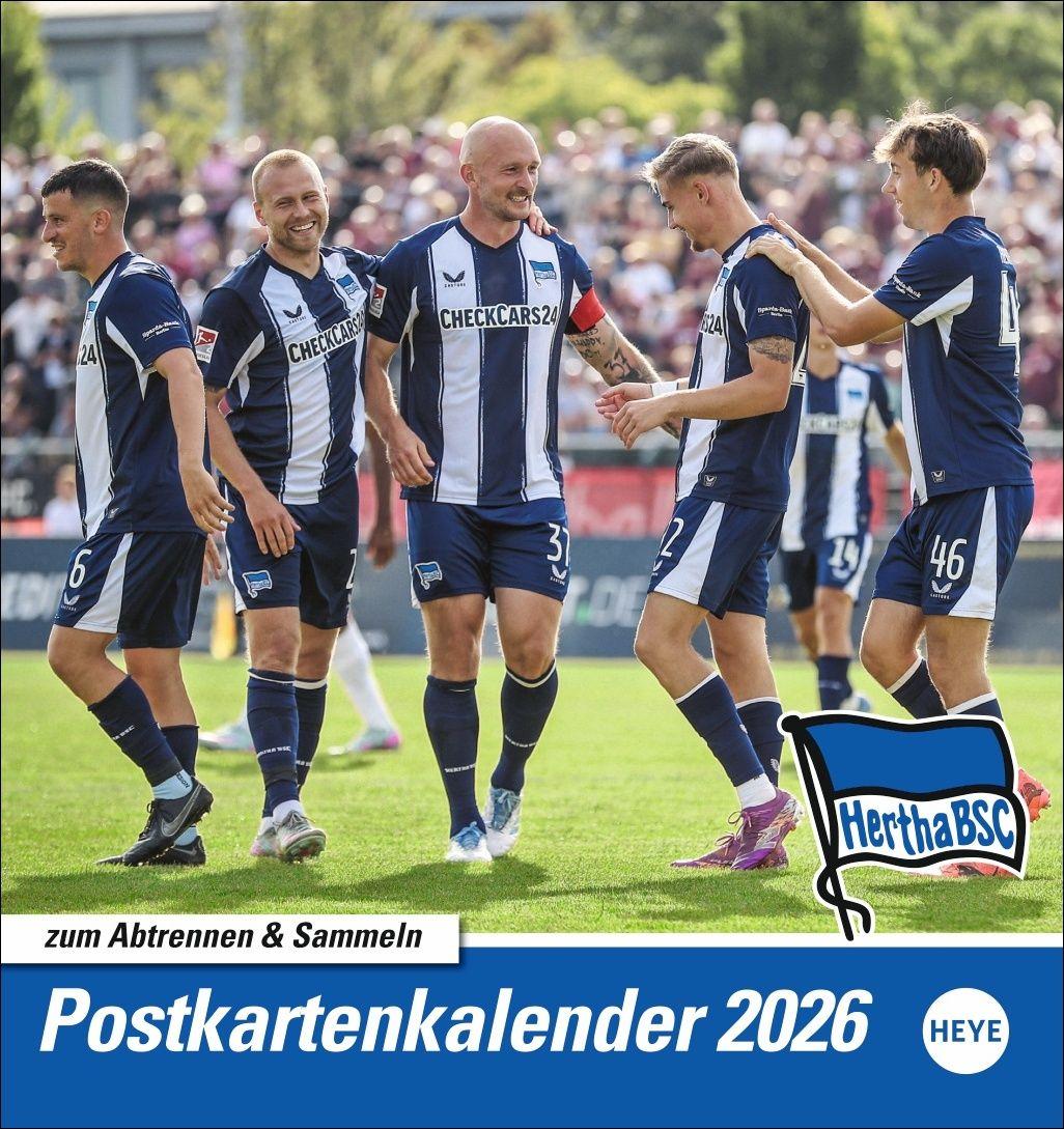 Vorderes Coverbild Hertha BSC Postkartenkalender 2026