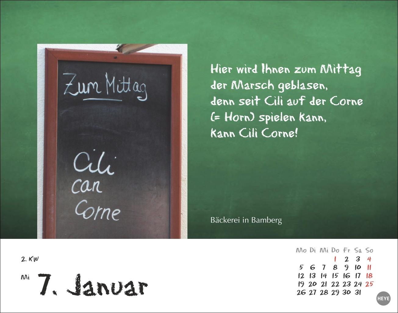 Beispielinhalt (Bild) Bastian Sick Tagesabreißkalender 2026