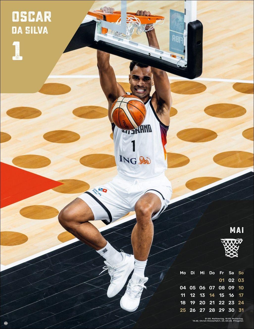Beispielinhalt (Bild) DBB Basketball Posterkalender 2026
