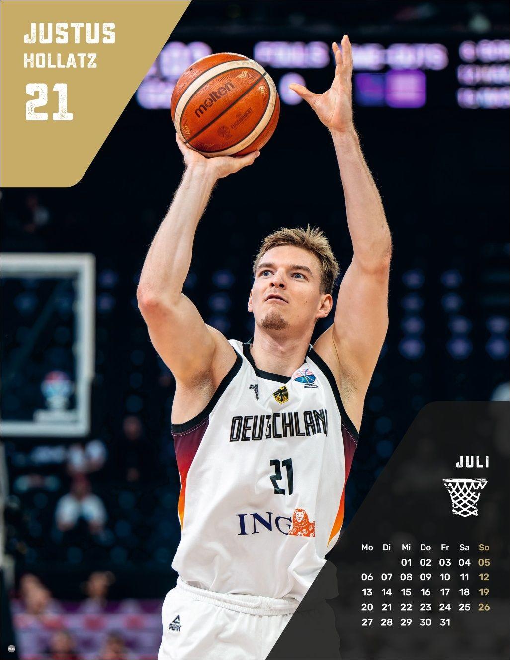 Beispielinhalt (Bild) DBB Basketball Posterkalender 2026