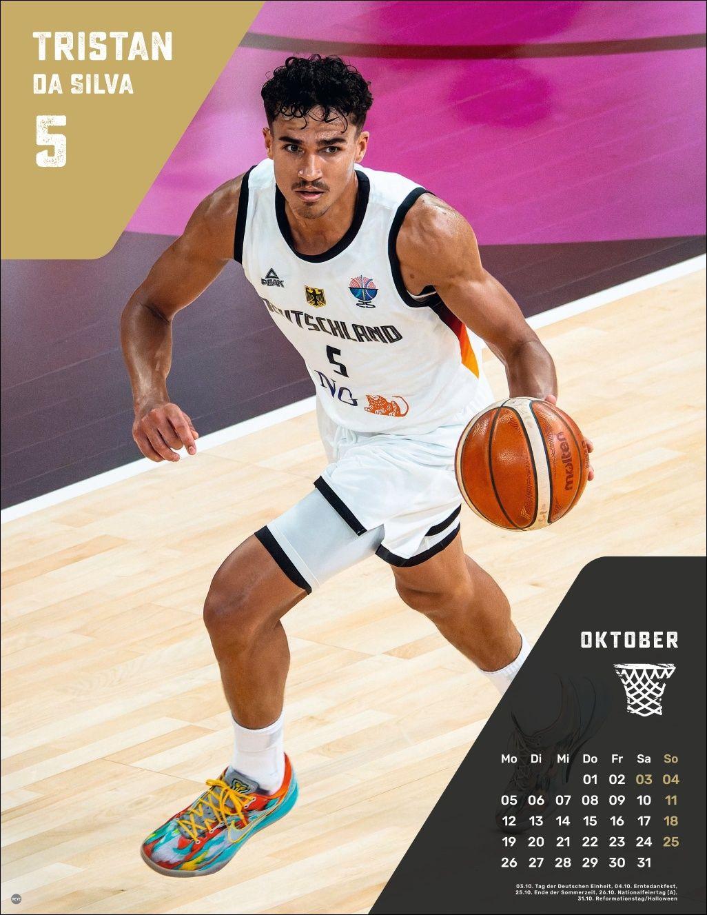 Beispielinhalt (Bild) DBB Basketball Posterkalender 2026