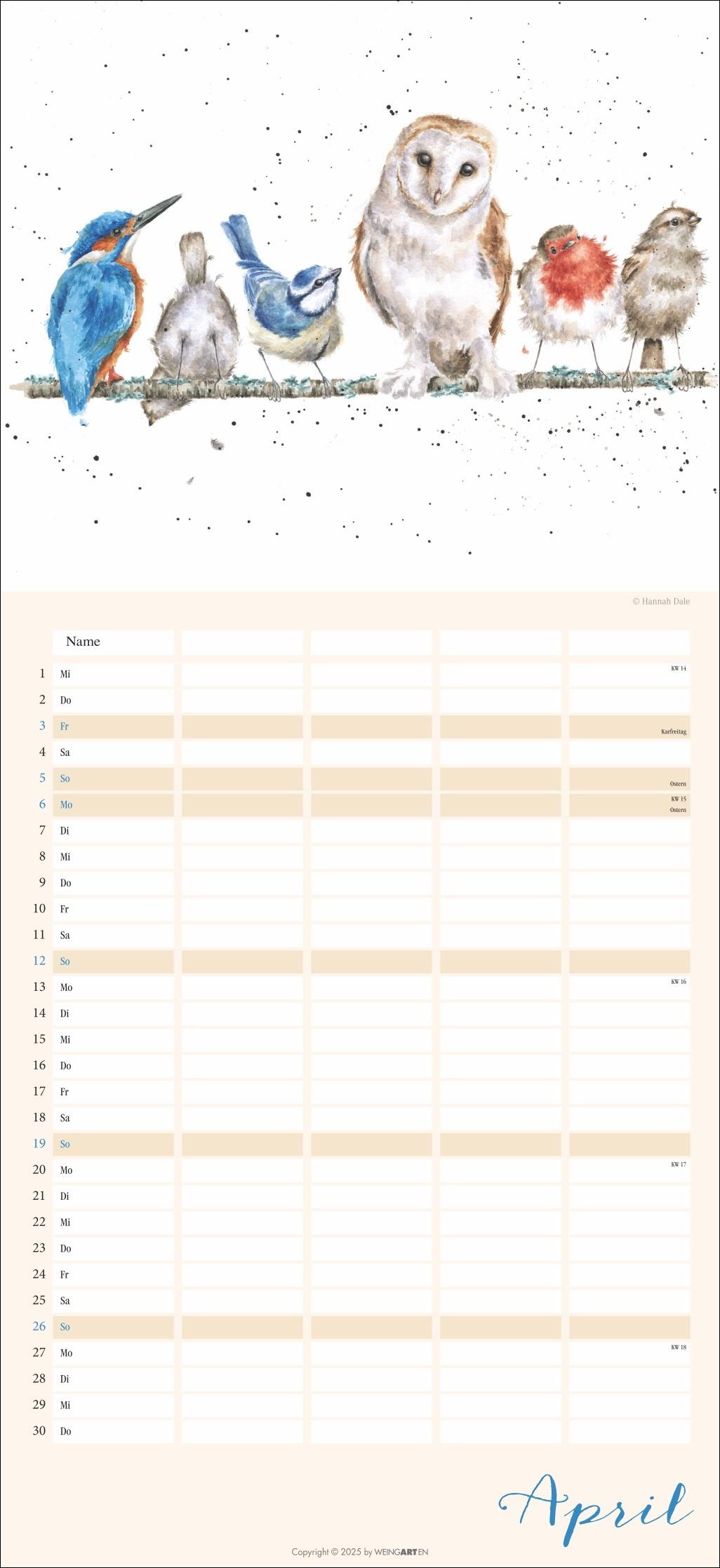 Beispielinhalt (Bild) Happy Family Familienplaner 2026
