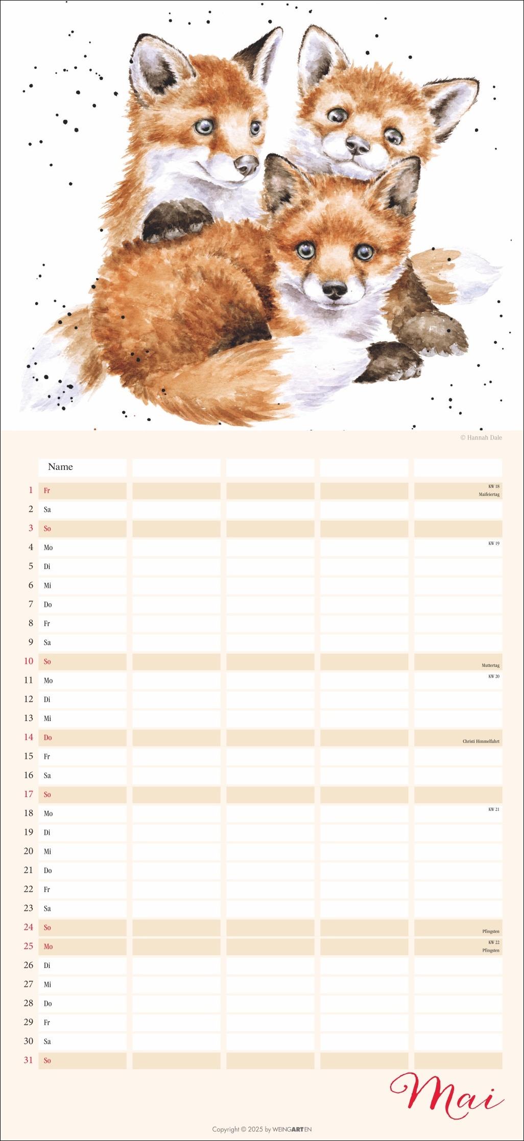 Beispielinhalt (Bild) Happy Family Familienplaner 2026