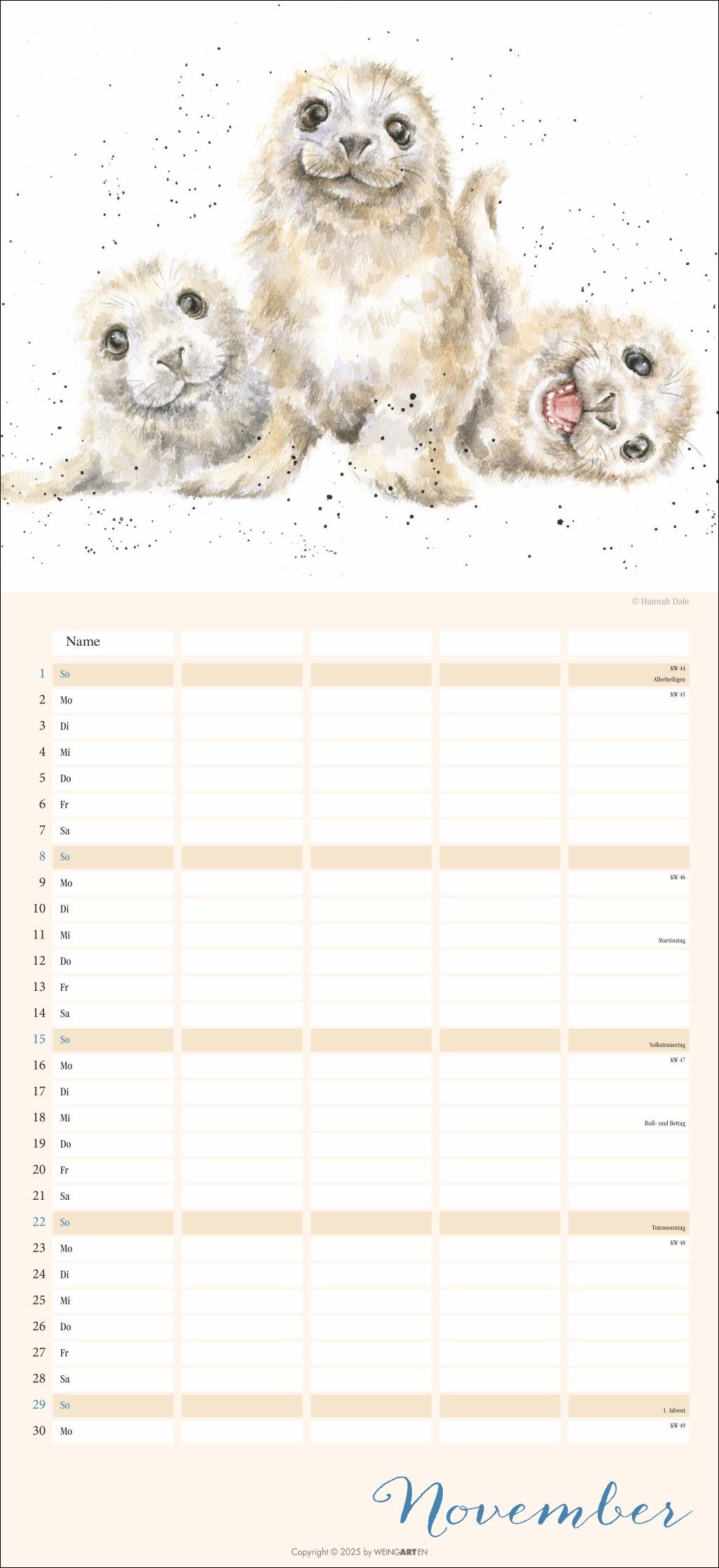 Beispielinhalt (Bild) Happy Family Familienplaner 2026